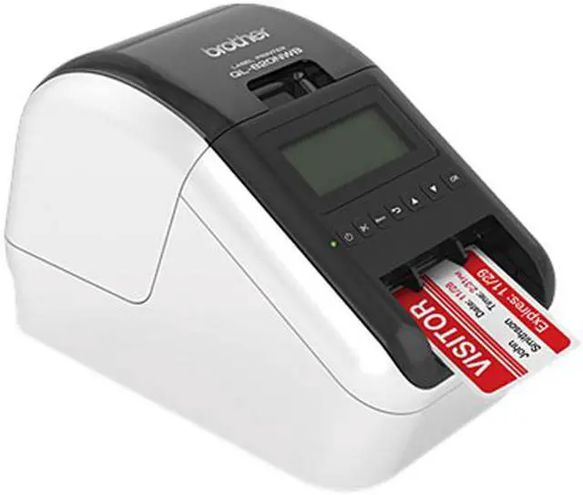 Alt view image 3 of 3 - Brother Label Printer Black/White  Plastic QL-820NWB