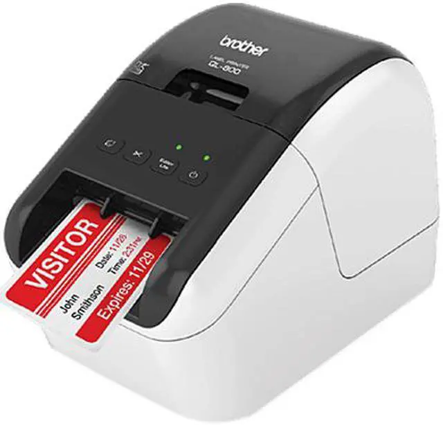 Alt view image 2 of 3 - Brother QL-800 2.4" High-speed, Professional Direct Thermal Label Printer, USB, Auto Cutter - White/Black