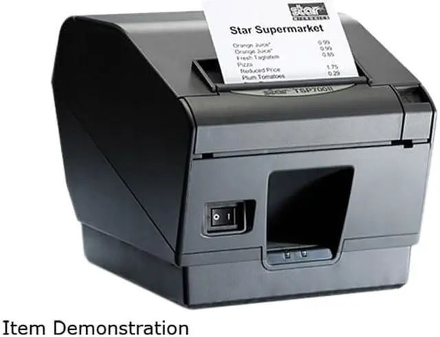 Main image of Star Micronics TSP743IIW-24L GRY Direct Thermal Printer - Monochrome - Desktop, Wall Mount - Label Print