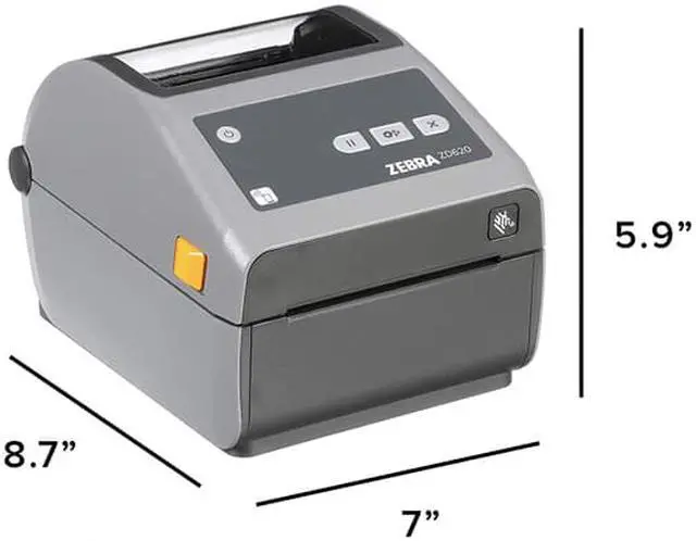Alt view image 6 of 6 - Zebra ZD620d Direct Thermal Printer - Monochrome - Desktop - Label/Receipt Print