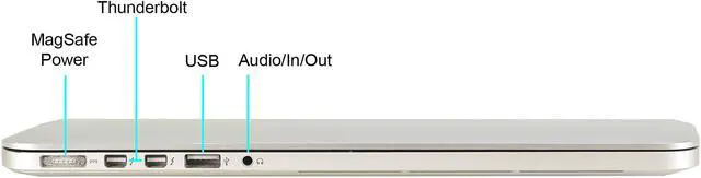 Alt view image 4 of 5 - Apple Grade B Laptop Intel Core i7-4770HQ 16GB Memory 500 GB SSD 15.4" Mac OS A1398