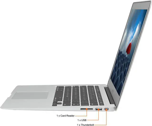 Alt view image 2 of 7 - Apple Laptop MacBook Air MD231LL/A 13.3" Intel Core i5 3rd Gen 3427U (1.80 GHz) 4 GB Memory 128 GB SSD OS X 10.10 Yosemite