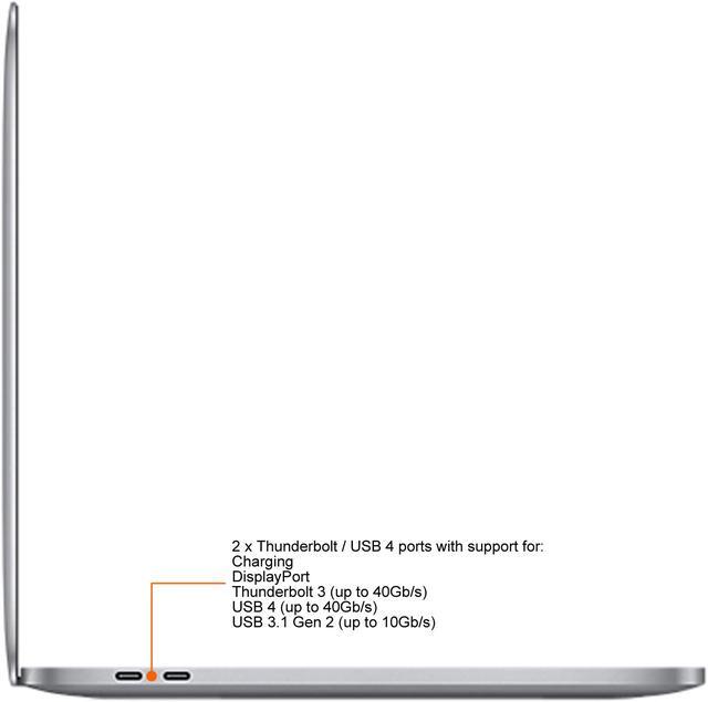 Alt view image 5 of 9 - Apple MYD82LL/A MacBook Pro 13.3" Apple M1 Chip 8GB RAM 256GB SSD Space Gray (2020)