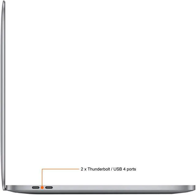 Alt view image 7 of 9 - Apple Laptop MacBook Pro (2020 Model) 8GB Memory 256 GB SSD 13.3" Non-Touch Screen macOS 11 Big Sur MYD82LL/A-NOB