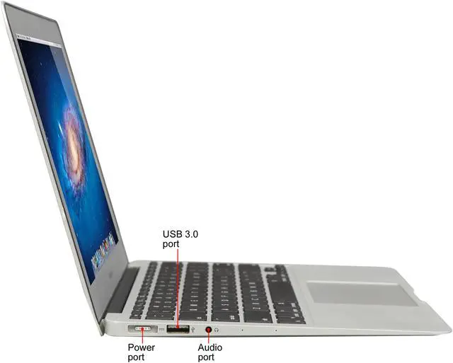 Alt view image 4 of 8 - Apple Grade C Laptop MacBook Air MD711LL/B Intel Core i5 4th Gen 4260U (1.40 GHz) 4 GB LPDDR3 Memory 128 GB SSD Intel HD Graphics 5000 11.6" Upgrade Version of MD711LL/A