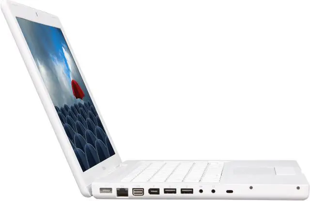 Alt view image 4 of 8 - Apple Laptop MacBook Intel Core 2 Duo P7450 2GB Memory 160GB HDD NVIDIA GeForce 9400M 13.3" Mac OS X 10.6 Snow Leopard MC240LL/A
