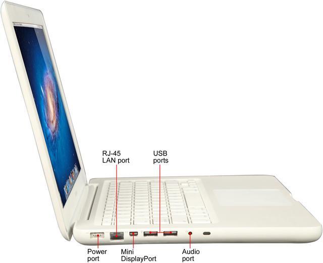 Alt view image 5 of 8 - Apple Grade B Laptop MacBook Intel Core 2 Duo P8600 2GB Memory 60GB HDD 13.3" Mac OS X MC516LL/A
