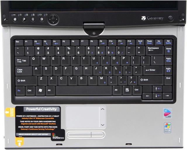 Alt view image 4 of 18 - Gateway M280E(297144-0) 512MB Memory 14.0" 1280 x 768 Tablet PC Windows XP Tablet PC Edition