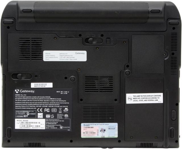 Alt view image 13 of 18 - Gateway M280E(297144-0) 512MB Memory 14.0" 1280 x 768 Tablet PC Windows XP Tablet PC Edition