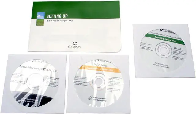 Alt view image 11 of 12 - Gateway Laptop Intel Core 2 Duo T7400 1GB Memory 80GB HDD Intel GMA 950 14.1" Windows XP Professional M255-E(277254-7)