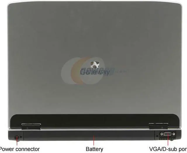 Alt view image 9 of 14 - Gateway Laptop Intel Pentium M 735 512MB Memory 60GB HDD Intel Extreme Graphics 2 15.4" Windows XP Home 6518GZ