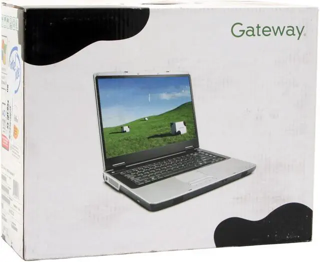 Alt view image 14 of 14 - Gateway Laptop Intel Celeron M 370 512MB Memory 60GB HDD Intel GMA 900 15.4" Windows XP Home MX6124