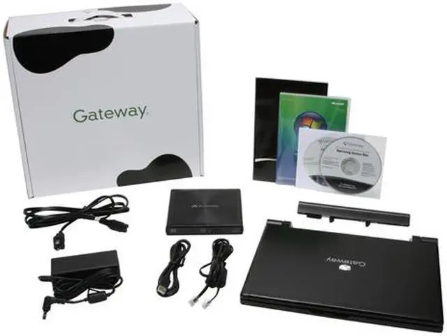 Alt view image 14 of 14 - Gateway Laptop Intel Core Solo U1300 1GB Memory 40GB HDD Intel GMA 950 12.1" Windows Vista Business E-100M(400916-0)