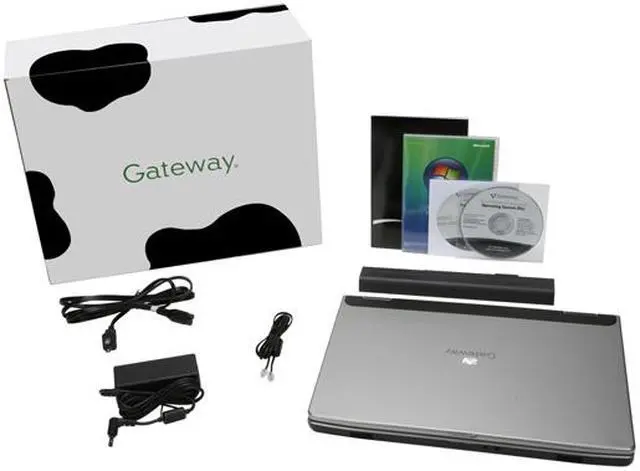 Alt view image 14 of 14 - Gateway Laptop Intel Core 2 Duo T5500 1GB Memory 40GB HDD Intel GMA 950 15.4" Windows Vista Business M465-E(400944-0)