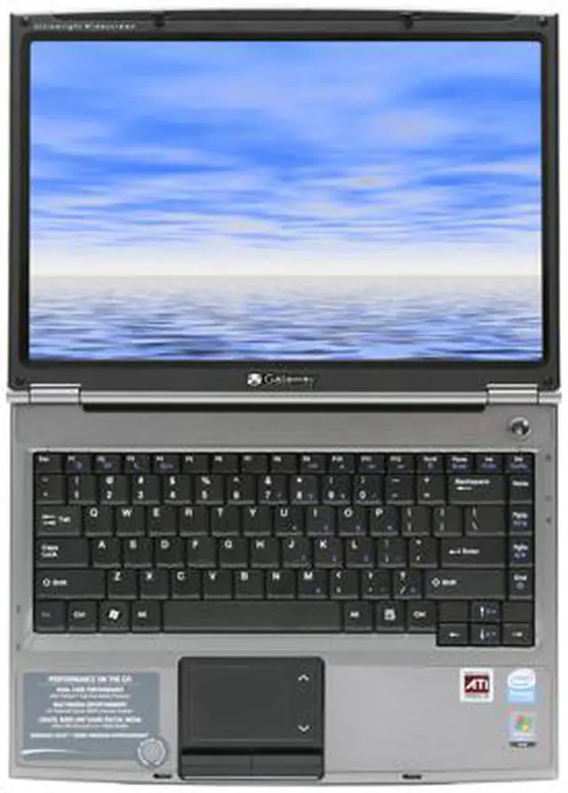 Alt view image 13 of 14 - Gateway Laptop Intel Pentium T2060 1GB Memory 100GB HDD ATI Radeon Xpress 200M IGP 14.1" Windows Vista Home Premium MT3705