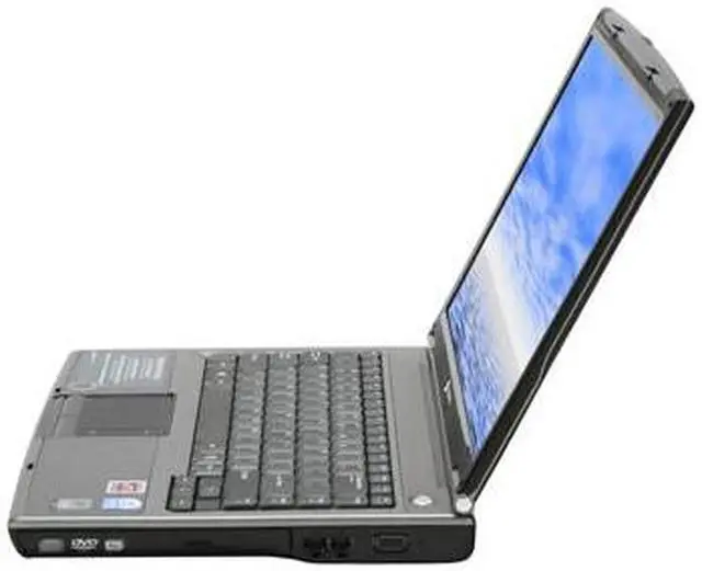 Alt view image 2 of 14 - Gateway Laptop Intel Pentium T2060 1GB Memory 100GB HDD ATI Radeon Xpress 200M IGP 14.1" Windows Vista Home Premium MT3705