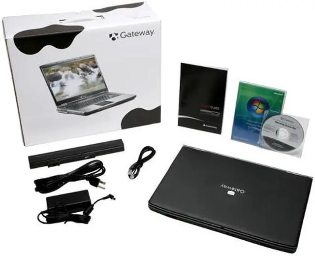 Alt view image 14 of 14 - Gateway Laptop Intel Pentium T2060 1GB Memory 120GB HDD Intel GMA 950 15.4" Windows Vista Home Premium MT6705
