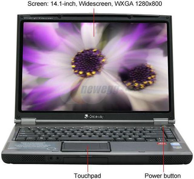 Alt view image 3 of 14 - Gateway Laptop Intel Pentium T2060 1GB Memory 160GB HDD ATI Radeon Xpress 200M IGP 14.1" Windows Vista Home Premium MT3707 - RA