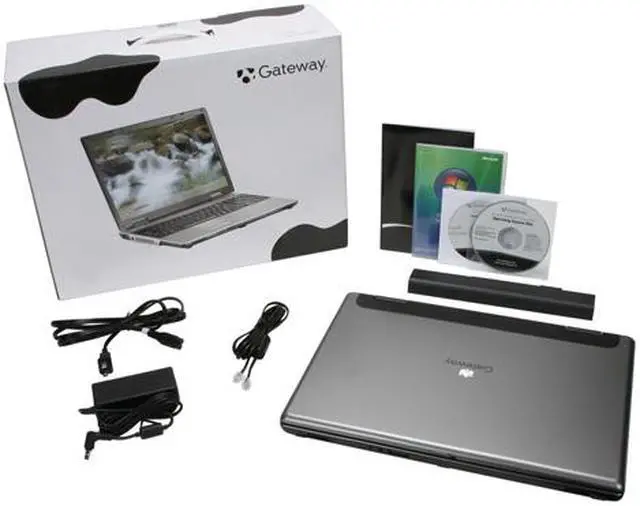 Alt view image 14 of 14 - Gateway Laptop Intel Pentium T2080 1GB Memory 160GB HDD Intel GMA 950 17.0" Windows Vista Home Premium MX8738