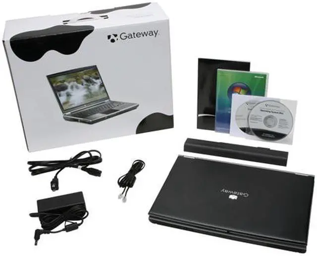 Alt view image 14 of 14 - Gateway Laptop AMD Athlon 64 X2 TK-53 1GB Memory 160GB HDD NVIDIA GeForce Go 6100 14.1" Windows Vista Home Premium MT3422