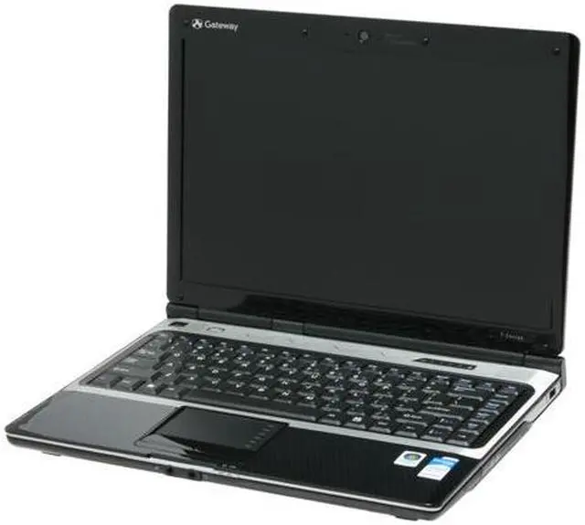 Alt view image 2 of 8 - Gateway Laptop Intel Core 2 Duo T5250 1GB Memory 160GB HDD Intel GMA X3100 14.1" Windows Vista Home Premium T-6815