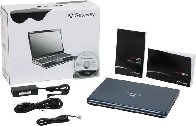 Alt view image 3 of 3 - Gateway Laptop AMD Turion 64 X2 TL-60 3GB Memory 250GB HDD ATI Radeon X1270 14.1" Windows Vista Home Premium T-1623