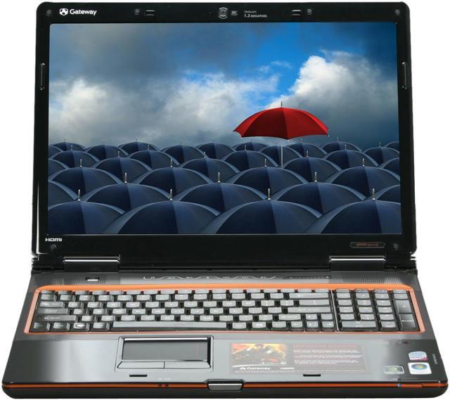 Alt view image 8 of 17 - Gateway Laptop Intel Core 2 Duo P8400 4GB Memory 320GB HDD NVIDIA GeForce 9800M GTS 17.0" Windows Vista Home Premium 64-bit P-7801u
