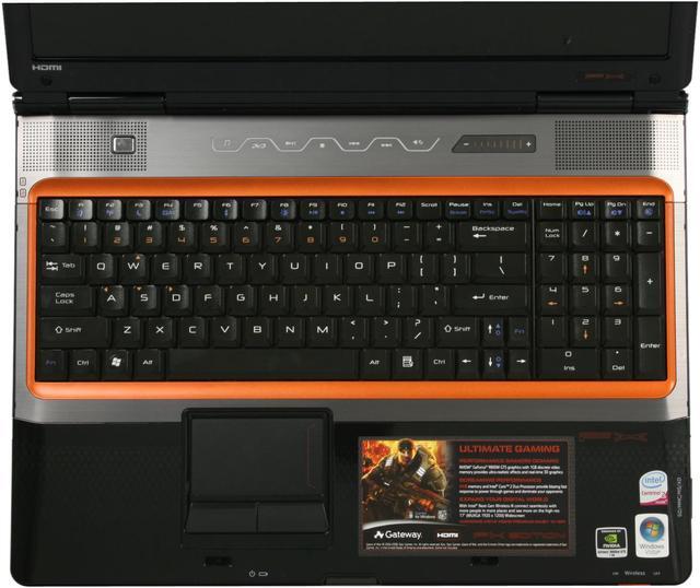 Alt view image 10 of 17 - Gateway Laptop Intel Core 2 Duo P8400 4GB Memory 320GB HDD NVIDIA GeForce 9800M GTS 17.0" Windows Vista Home Premium 64-bit P-7801u