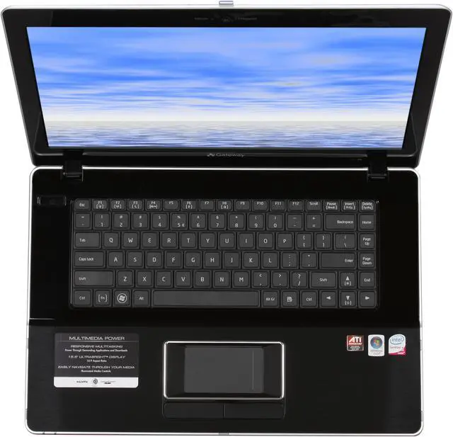Alt view image 7 of 12 - Gateway Laptop Intel Core 2 Duo P8400 4GB Memory 320GB HDD ATI Mobility Radeon HD 3650 15.6" Windows Vista Home Premium 64-bit MD7826u