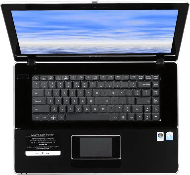 Alt view image 7 of 12 - Gateway Laptop Intel Pentium T4200 3GB Memory 320GB HDD Intel GMA 4500M 15.6" Windows Vista Home Premium MD7330u