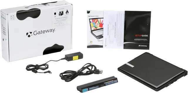 Alt view image 8 of 8 - Gateway Laptop Intel Core 2 Solo ULV SU3500 2GB Memory 250GB HDD Intel GMA 4500MHD 11.6" Windows Vista Home Premium EC1803u