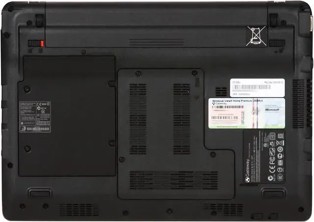 Alt view image 7 of 8 - Gateway Laptop Intel Core 2 Solo ULV SU3500 2GB Memory 250GB HDD Intel GMA 4500MHD 11.6" Windows Vista Home Premium EC1805u