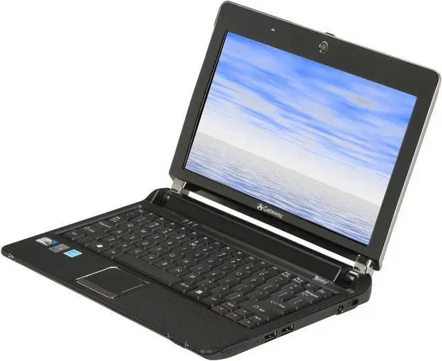 Alt view image 2 of 8 - Gateway LT Series LT2022u NightSky Black Intel Atom N270(1.60 GHz) 10.1" WSVGA 1GB Memory 160GB HDD Netbook