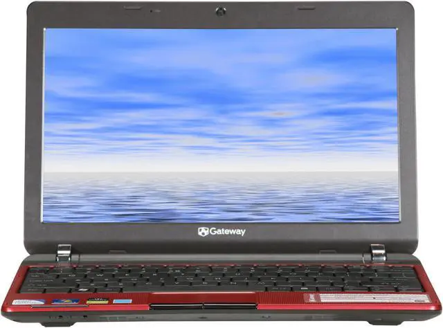 Alt view image 5 of 8 - Gateway EC Series EC1436u Cherry Red Intel Celeron SU2300(1.2 GHz) 11.6" 2GB Memory 160GB HDD Netbook