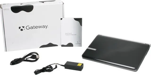 Alt view image 8 of 8 - Gateway Laptop Intel Pentium T4300 4GB Memory 320GB HDD Intel GMA 4500M 15.6" Windows 7 Home Premium 64-bit NV5425u