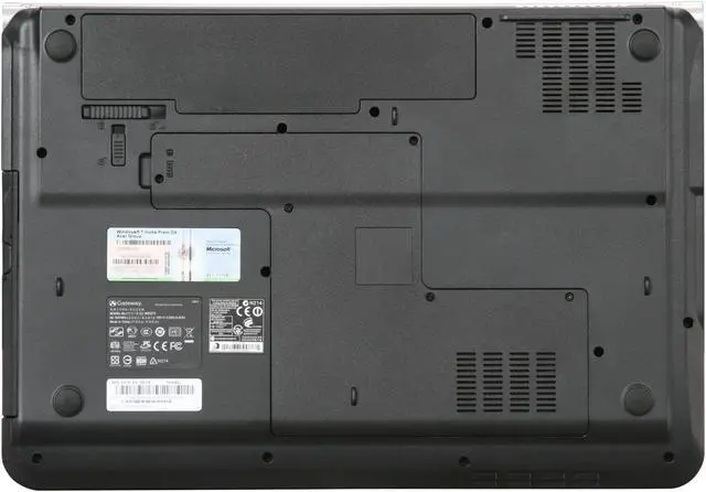 Alt view image 7 of 8 - Gateway Laptop Intel Pentium T4400 4GB Memory 320GB HDD Intel GMA 4500MHD 15.6" Windows 7 Home Premium 64-bit NV5462u