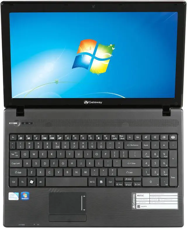 Alt view image 6 of 8 - Gateway Laptop Intel Pentium P6200 4GB Memory 500GB HDD Intel HD Graphics 15.6" Windows 7 Home Premium 64-bit NV55C38u