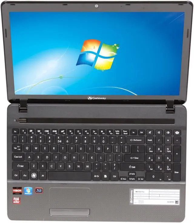 Alt view image 6 of 8 - Gateway Laptop AMD A8-3500M 6GB Memory 640GB HDD AMD Radeon HD 6620G 15.6" Windows 7 Home Premium 64-Bit NV55S13u