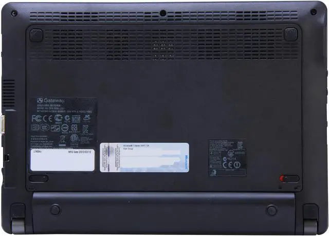 Alt view image 7 of 8 - Gateway LT Series LT4004u Black Intel Atom N2600(1.60 GHz) 10.1" WSVGA 1GB DDR3 Memory 250GB HDD Netbook