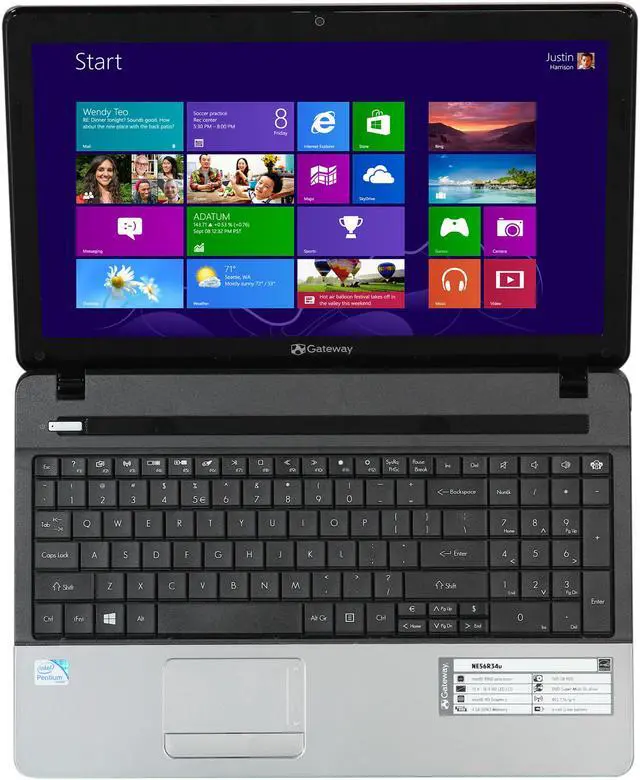 Alt view image 6 of 8 - Gateway Laptop Intel Pentium B960 4GB Memory 500GB HDD Intel HD Graphics 15.6" Windows 8 64-Bit NE56R34u