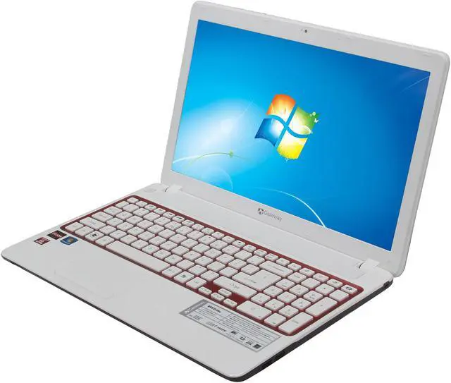 Main image of Gateway Laptop NV Series AMD A6-4400M 4GB Memory 500GB HDD AMD Radeon HD 7520G 15.6" Windows 7 Home Premium NV52L06u