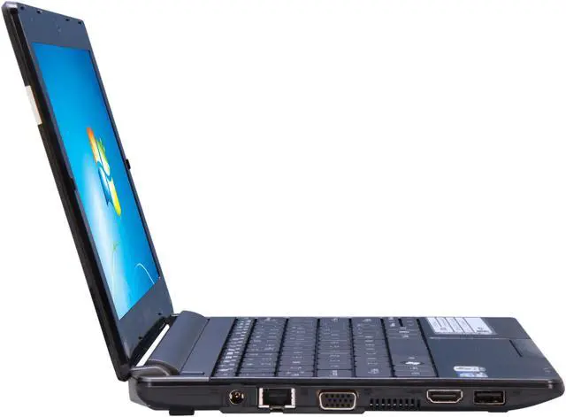 Alt view image 4 of 8 - Gateway LT Series LT4008u Black Intel Atom N2600(1.60 GHz) 10.1" WSVGA 1GB Memory 320GB HDD Netbook