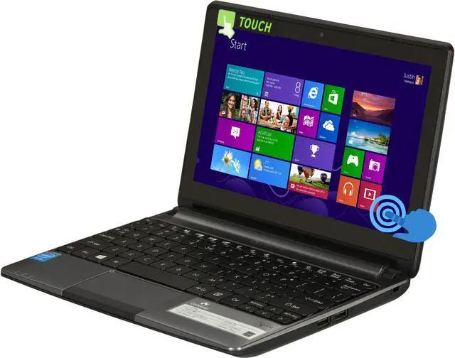 Main image of Gateway Laptop N2805(1.46GHz) 2GB Memory 320GB HDD Intel HD Graphics 10.1" Touch Screen Windows 8 LT41P04u