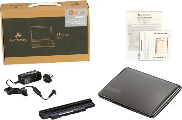 Alt view image 8 of 8 - Gateway Laptop N2805(1.46GHz) 2GB Memory 320GB HDD Intel HD Graphics 10.1" Touch Screen Windows 8 LT41P04u