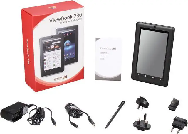 Alt view image 8 of 8 - ViewSonic ViewBook 730 (VB730) 7" Android Wi Fi & BT tablet w/1Ghz processor, 8GB storage, 1080p playback and mini HDMI out