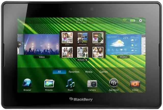 Main image of BlackBerry PlayBook 32GB Tablet TI OMAP4430 1.00GHz 7" Wide SVGA 1GB RAM Memory 32GB Storage PowerVR SGX540