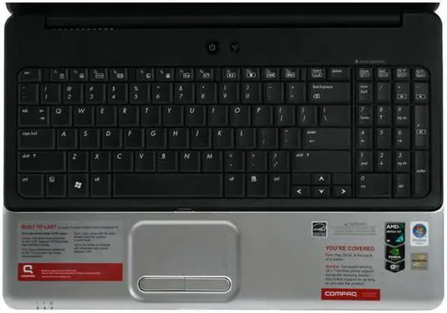 Alt view image 9 of 16 - COMPAQ Laptop Presario AMD Athlon 64 X2 QL-62 2GB Memory 250GB HDD NVIDIA GeForce 8200M 15.6" Windows Vista Home Premium CQ60-210US