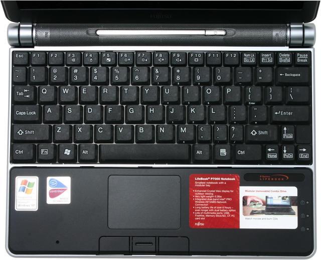 Alt view image 4 of 12 - Fujitsu Laptop Lifebook P series Intel Pentium M ULV 753 256MB Memory 40GB HDD Intel Extreme Graphics 2 10.6" Windows XP Home P7010