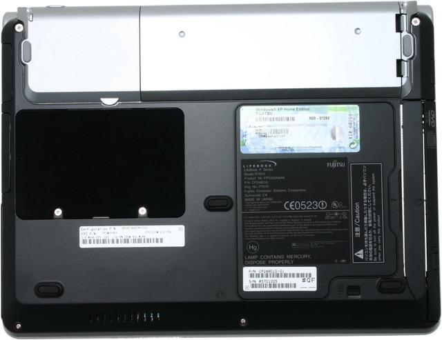 Alt view image 10 of 12 - Fujitsu Laptop Lifebook P series Intel Pentium M ULV 753 256MB Memory 40GB HDD Intel Extreme Graphics 2 10.6" Windows XP Home P7010