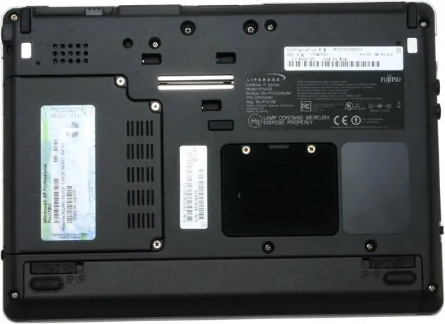 Alt view image 8 of 14 - Fujitsu LifeBook P1510D 256MB Memory 8.9" 1024 x 600 Tablet PC Windows XP Professional